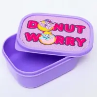 Ланч-бокс прямоугольный 0,5 л "Donut worry", My little pony