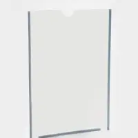 Карман плоский А4, 22.3&times;0.2&times;31 см, с двухсторонним скотчем для крепления ПЭТ 0.7 мм В ЗАЩИТНОЙ ПЛЁНКЕ