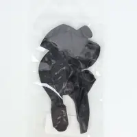Воздушные шары латексные 12", пастель, 5 шт., чёрные