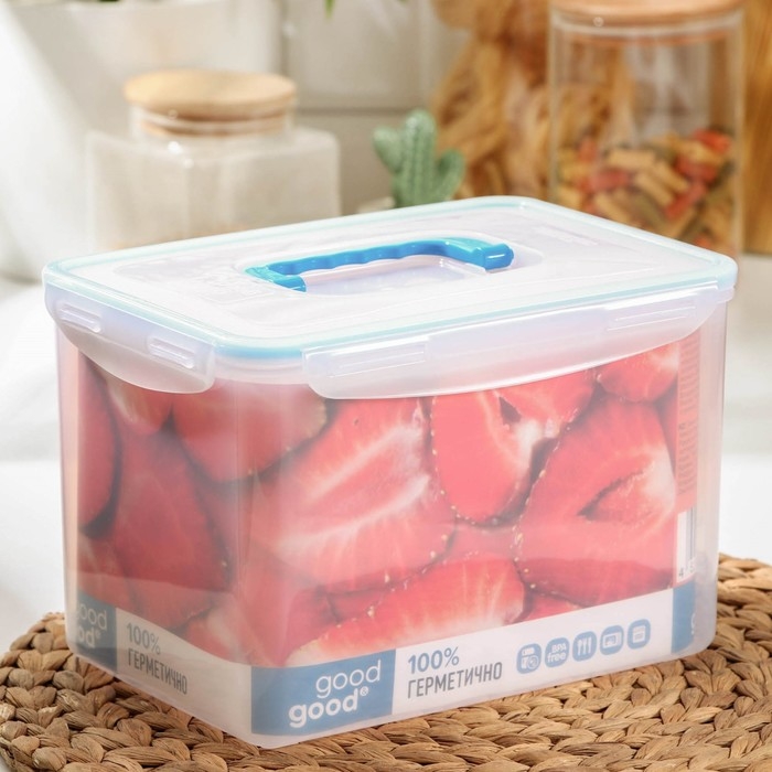Контейнер пищевой Good & Good, 4,5 л, с герметичной крышкой Контейнер пищевой Good & Good, 4,5 л, с герметичной крышкой