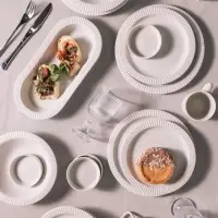 Тарелки Magistro Jarwah Lausanne, d=21.3 см, обеденные, набор 2 шт., фарфор, серые