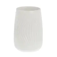 Стакан для ванной комнаты тм VETTA Тиволи, керамогранит, белый, 6,5x6,5x9,5см