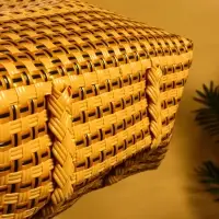 Сумка плетёная пластиковая 40х20х55 см, цв. бежевый Сумка плетёная пластиковая 40х20х55 см, цв. бежевый