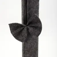 Когтеточка-столбик&laquo;Пижон&raquo;, 30&times;30&times;50 см, с игрушкой бантиком, серый