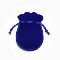 Набор мешочков бархатных 100шт. , 7*9, цвет синий (1249690)