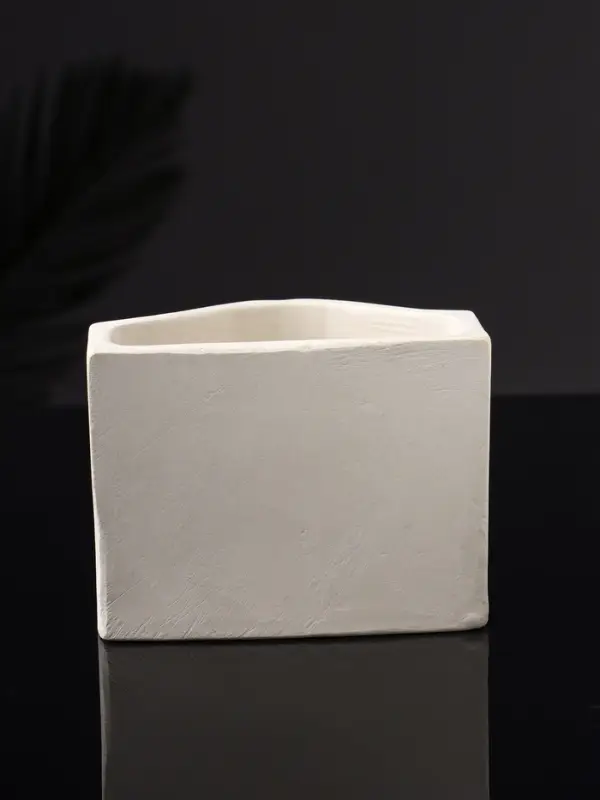 Кашпо "Губы" 10х8х7 см, натуральный, гипс