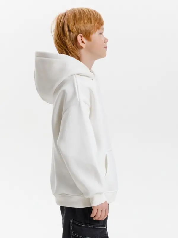Худи детское оверсайз Junipero, молочное, 6 лет Худи детское оверсайз Junipero, молочное, 6 лет