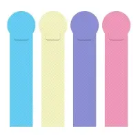 Закладка пластиковая 4 шт ErichKrause Diagonal Pastel, микс