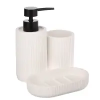 Диспенсер для жидкого мыла тм VETTA Дакота, 250мл, смола (полирезин), белый,&nbsp;6,5x6,5x16,5см