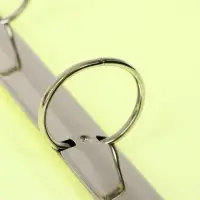 Папка на 4 кольцах А4, Calligrata, 40 мм, 500 мкм, жёлтая