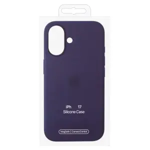 Чехол для iPhone 17 Silicon Case 100% ORG (MagSafe + анимация NFC Clear) c LOGO Purple Fog