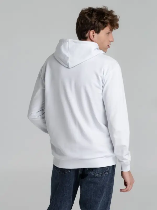 Толстовка на молнии с капюшоном Unit Siverga белая, размер XS Толстовка на молнии с капюшоном Unit Siverga белая, размер XS