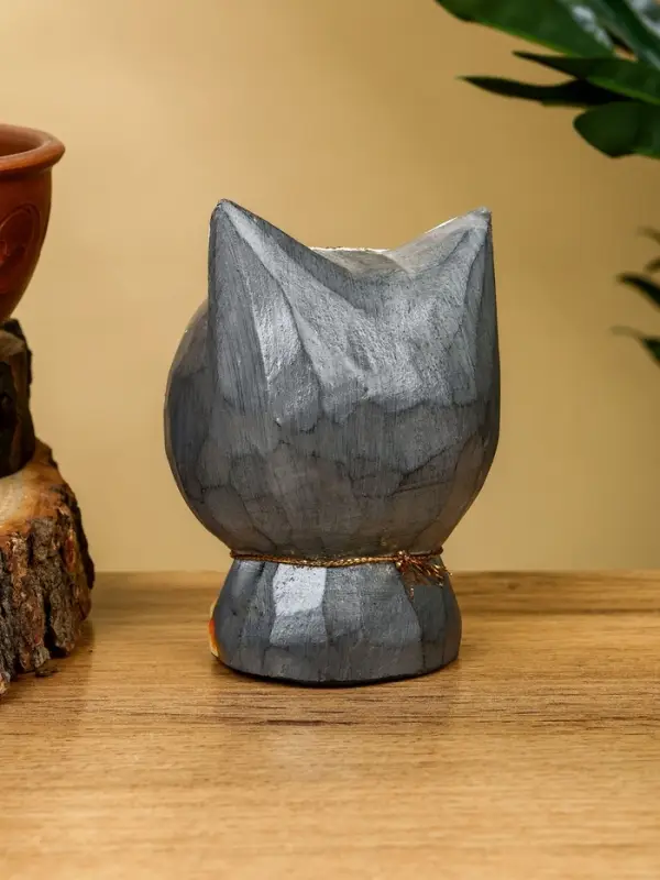 Сувенир «Котик», 8×7×10 см, дерево, серый Сувенир «Котик», 8×7×10 см, дерево, серый