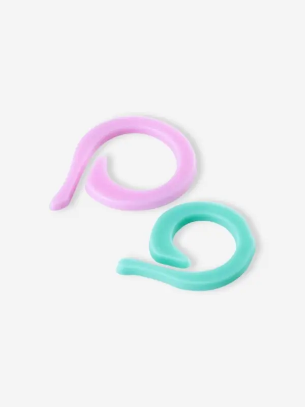 Кольцо-маркер для вязания, d=1.6 / 2.1 см, 20 шт., разноцветное