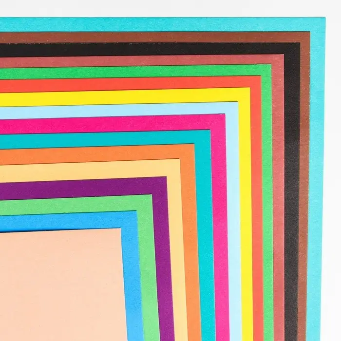 Картон цветной, А4, 16 листов, 16 цветов, немелованный, односторонний, в папке, 200 г/м&sup2;, Тачки