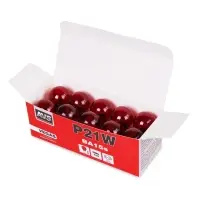 Лампа AVS Vegas 12V. P21W(BA15S) "red" BOX 10шт.