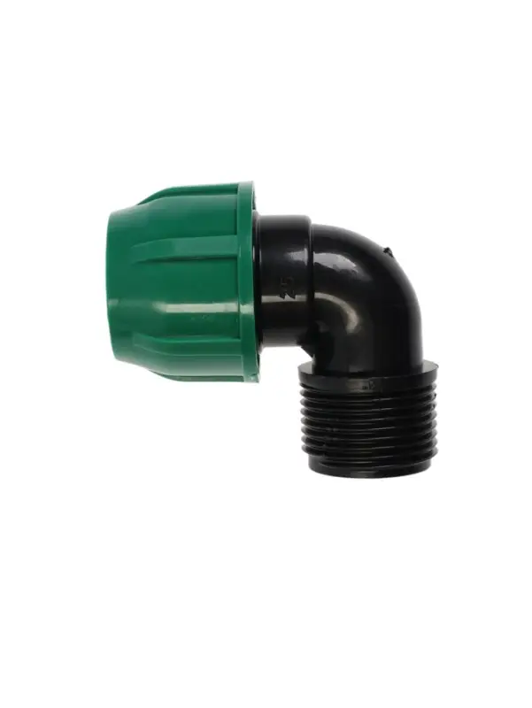 Отвод ПНД ZEIN, 25 мм &times; 1", наружная резьба