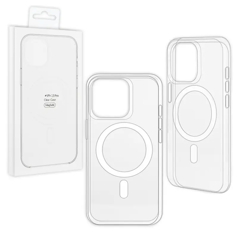 Чехол iPh 13 Pro Clear Case (MagSafe + анимация NFC) ORG