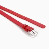 Ремень женский, 1 прокол, пряжка металл, 1.8&times;105 см, красный