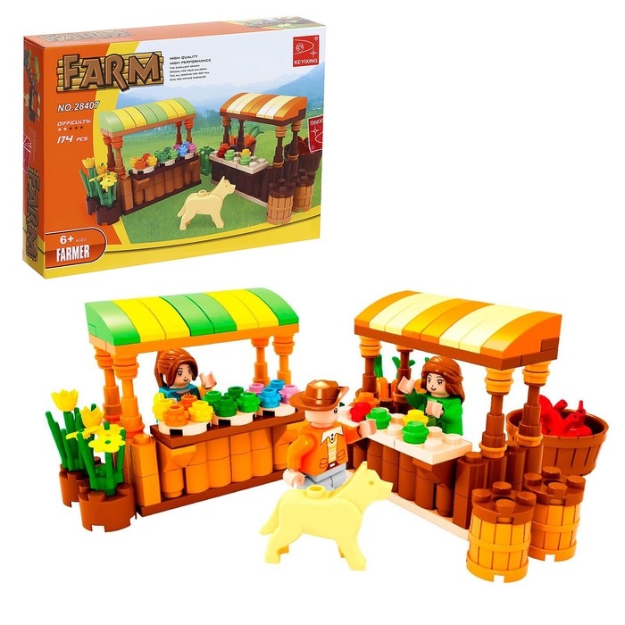 Конструктор Ферма &laquo;Рынок&raquo;, 174 детали