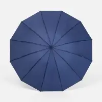 Зонт складной Skymate с УФ-защитой и ручкой-карабином, темно-синий
