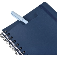 Ежедневник недатированный А5 PRAGMATIC на гребне, темно-синий 128л 3-748/03