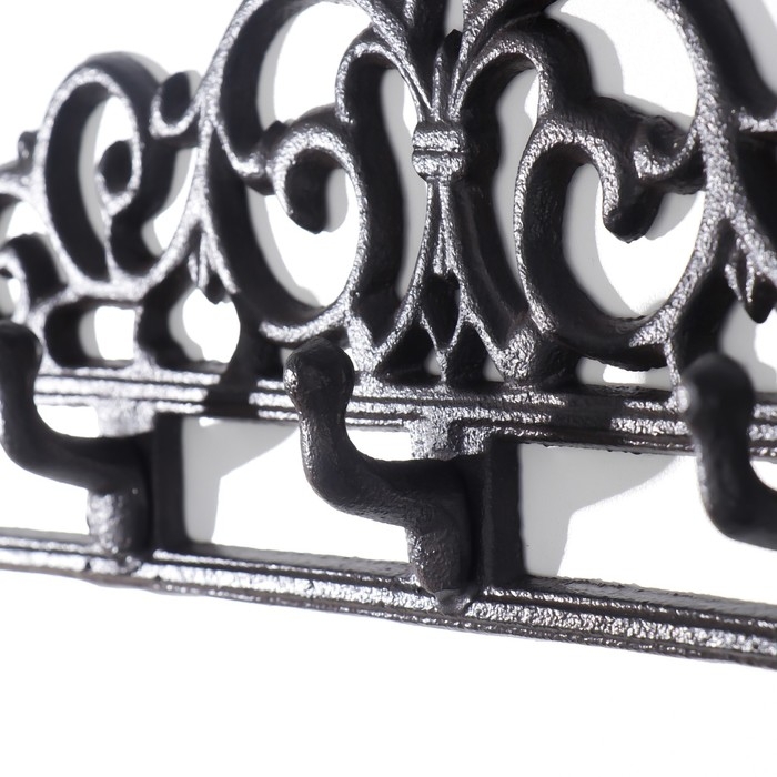 Крючки декоративные металл Крючки декоративные металл "Узоры" 12,5х39,5х3,5 см