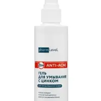 Гель для умывания Pharmlevel, с цинком, для проблемной кожи, 150 мл