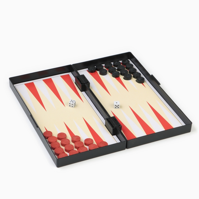 Настольная игра 3 в 1  Настольная игра 3 в 1 "Зов": нарды, шахматы, шашки, магнитная доска 19 х 19 см