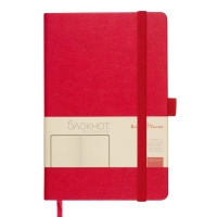 Блокнот А5 80л Bruno Visconti CITY на резинке красный 3-698/03