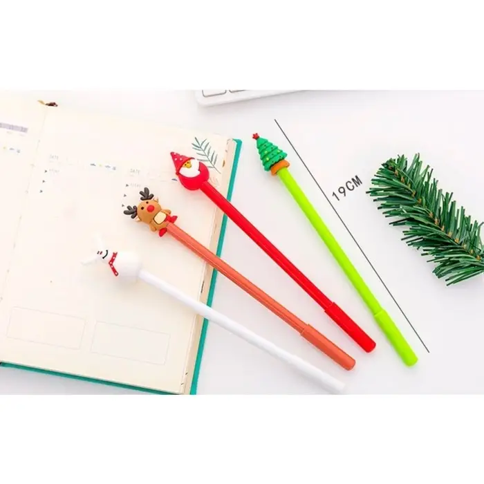 Ручка - прикол гелевая Calligrata «Новый год», неавтоматическая, чёрные чернила, 0.38 мм, штрихкод на штуке, подарочная, МИКС Ручка - прикол гелевая Calligrata «Новый год», неавтоматическая, чёрные чернила, 0.38 мм, штрихкод на штуке, подарочная, МИКС