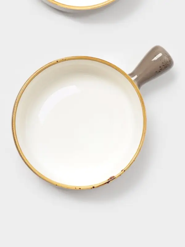 Кокотницы Magistro «Церера», набор 2 шт., 500 мл, d=15 см, фарфор, коричневые Кокотницы Magistro «Церера», набор 2 шт., 500 мл, d=15 см, фарфор, коричневые