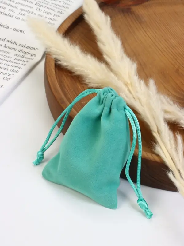 Мешочек бархатный «Классика», 9×7 см, тиффани