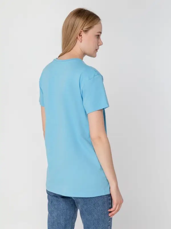 Футболка унисекс T-bolka 160, голубая, размер S Футболка унисекс T-bolka 160, голубая, размер S