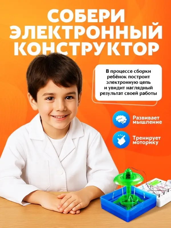 Электронный конструктор &laquo;Фонтан&raquo;, 19 элементов