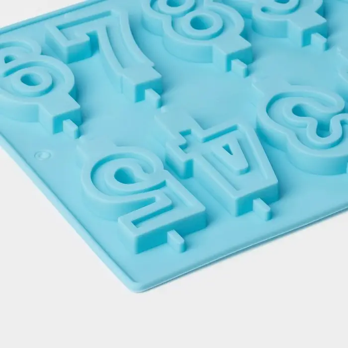 Форма для шоколада Доляна &laquo;Цифры&raquo;, силикон, 26&times;21 см, 10 ячеек (7&times;4 см), МИКС