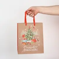 Набор новогодних пакетов &laquo;Новогодний&raquo;, 5 шт., 23&times;27&times;11.5 см