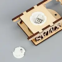 Ёлочная игрушка &laquo;Сани с Дедом Морозом и машиной&raquo;, от батареек LR41&times;3, свечение RGB