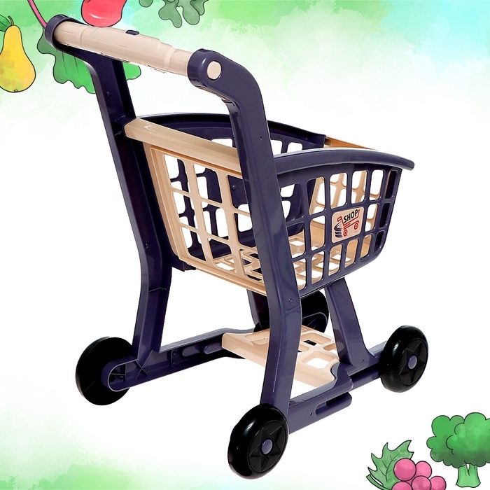 Продуктовая тележка «Шоппинг» с продуктами, 41 предметов Продуктовая тележка «Шоппинг» с продуктами, 41 предметов