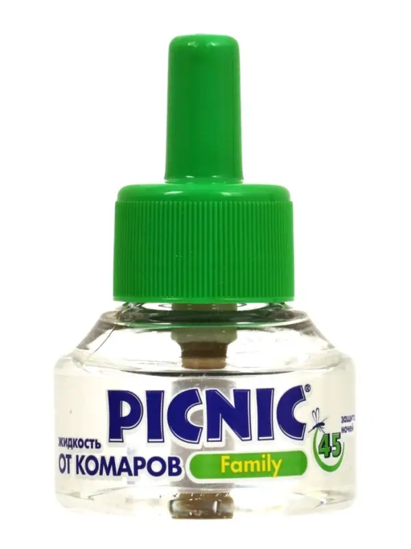 Комплект фумигатор+жидкость от комаров Picnic Family, 30 мл, 45 ночей
