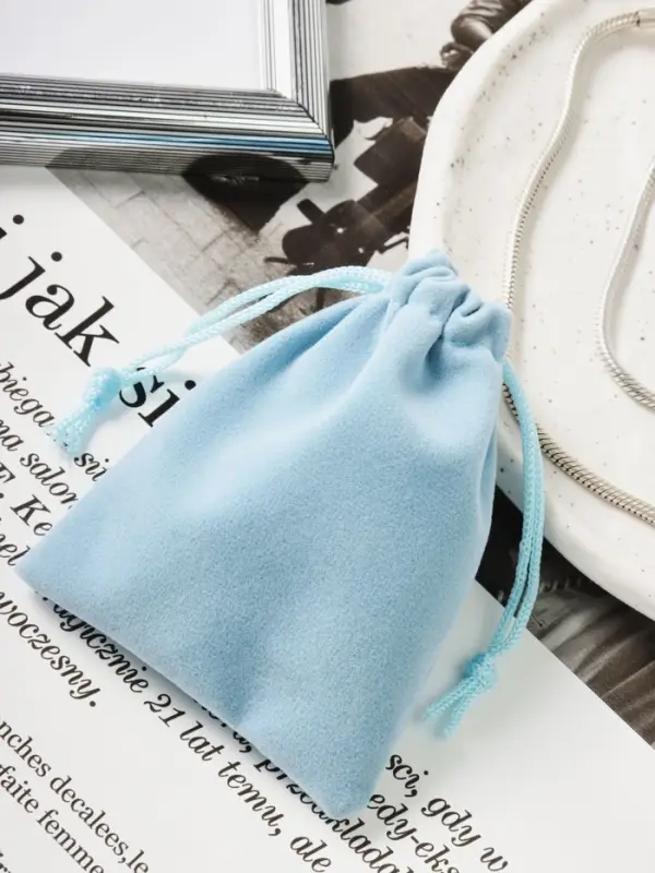 Мешочек бархатный, 7×9 см, голубой Мешочек бархатный, 7×9 см, голубой