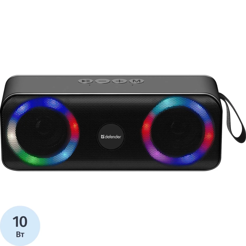 Акустическая система Defender Q1 10Вт, Light/BT/FM/USB/TF/AUX