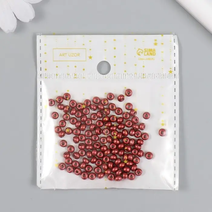 Бисер стекло 6/0  Бисер стекло 6/0 "Металлик. Тёмный шоколад" 10 гр