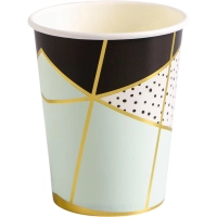 Стакан одноразовый бумажный одноразов Мятная Роскошь 250мл 6шт/G,1502-4342