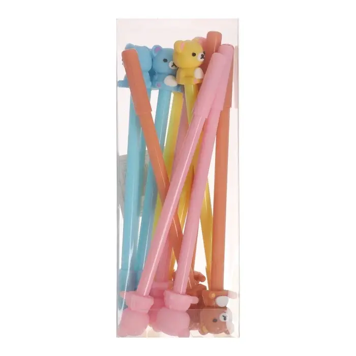 Ручка-прикол Calligrata &laquo;Мишка&raquo;, синий стержень, гелевая, МИКС