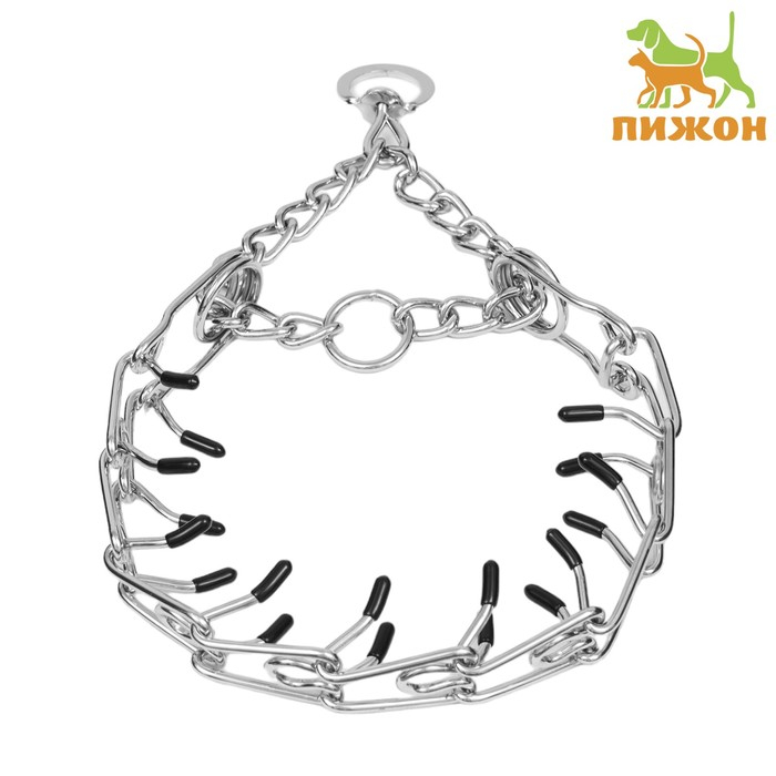 Ошейник - полуудавка строгий с защитными колпачками, 4 мм х 60 см Ошейник - полуудавка строгий с защитными колпачками, 4 мм х 60 см