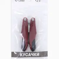 Кусачки педикюрные, 3 в 1, с лазерной пилкой, изогнутое лезвие, складные, 8.7 см, длина лезвия-18 мм, бордовые