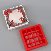 Коробка подарочная для 16 конфет &laquo;Желаю тепла&raquo; 17.7&times;17.7&times;3.8 см