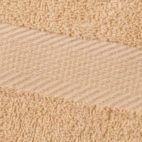 Набор полотенец махровых бордюр 440 г/м2, 70х140 бежевый, 5шт