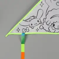 Воздушный змей - раскраска Funny toys &laquo;Кролик и друзья&raquo;, 80 см, 6 фломастеров